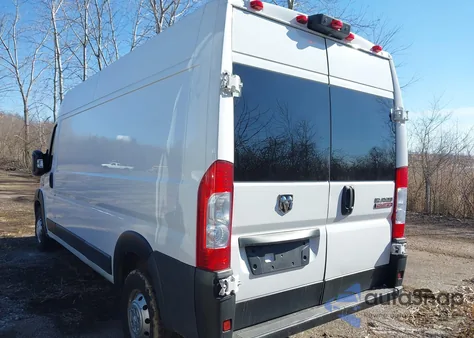 2021 Ram Promaster 2500 High Roof 159 Wb z USA, uszkodzony, nr VIN 3C6LRVDG4ME554315